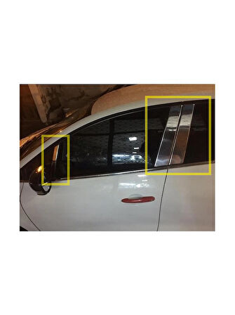 Direk Nikelajı Krom 6 Parça Clio-4 HB 5D 2012 Ve Sonrası Modeller İçin