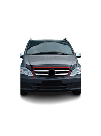 Ön Panjur Krom 4 Parça Geniş Model Vito W639 Van 2010-2014 Arası Modeller İçin