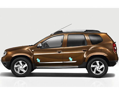 Yan Kapı Çıtası Krom 4 Parça Duster SUV 2010-2017 Arası Modeller İçin