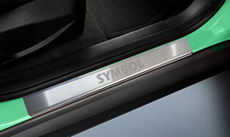 Renault Clio Symbol SD Uyumlu Kapı Eşiği Krom 4 Parça 2009 - 2013 Arası Modeller İçin