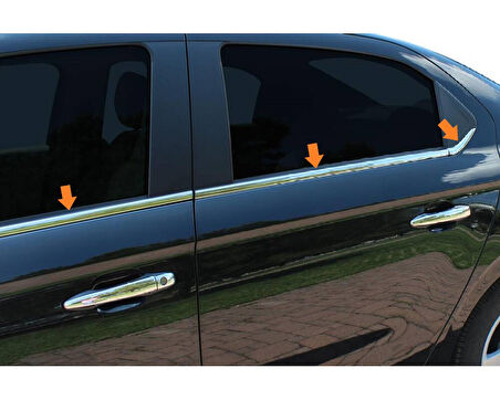 Cam Çıtaları Krom 6 Parça 301 SD 2012 Ve Sonrası Modeller İçin