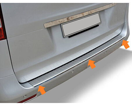 Arka Tampon Eşiği Krom Vito W447 Van 2014 Ve Sonrası Modeller İçin