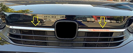 Ön Panjur Çıtaları Krom Üst Kalite 2 Parça Civic SD 2021 Ve Sonrası Modeller İçin