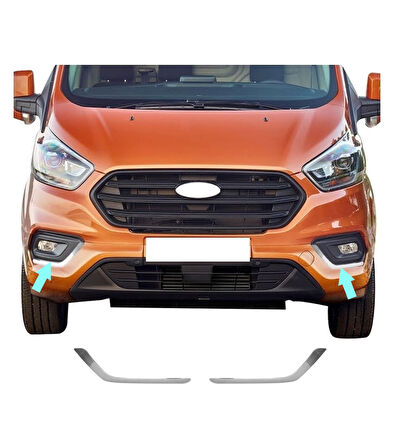 Sis Far Çerçevesi Krom 2 Parça Tourneo Custom Van 2018 Ve Sonrası Modeller İçin