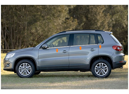 Cam Çıtaları Krom 4 Parça Tiguan SUV 2007-2015 Arası Modeller İçin