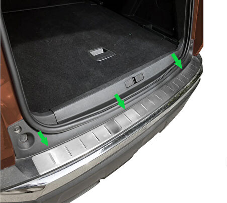 Arka Tampon Eşiği Krom 3008 SUV 2016 Ve Sonrası Modeller İçin