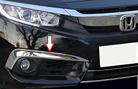 Sis Far Kaşı Krom Üst Kalite 2 Parça Civic SD 2016 Ve Sonrası Modeller İçin
