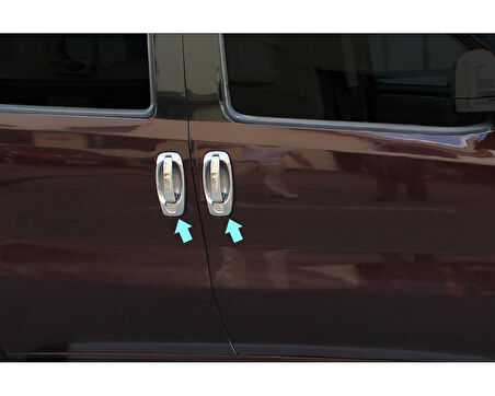 Kapı Kolu Krom 4 Kapı 8 Parça Doblo-2 Panel Van LAV 2010-2017 Arası Modeller İçin