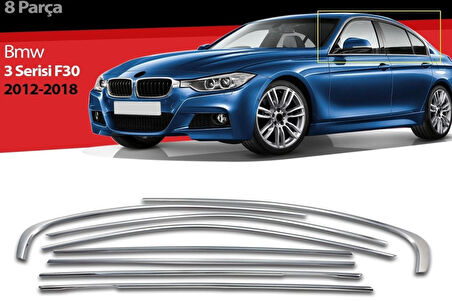 Cam Çerçevesi Krom 8 Parça 3 Series F 30 SD 2012-2018 Arası Modeller İçin