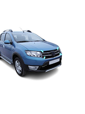 Ön Panjur Krom 4 Parça Sandero-2 HB 5D 2012-2016 Arası Modeller İçin