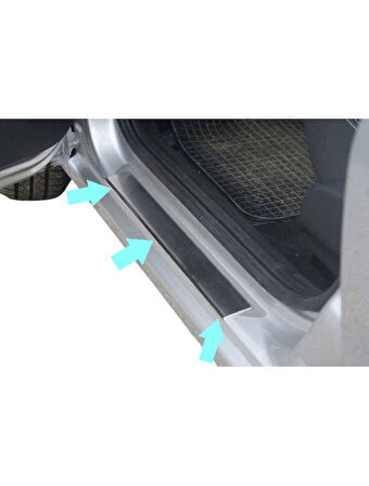 Kapı Eşiği Krom 4 Parça Sandero-1 HB 5D 2008-2012 Arası Modeller İçin