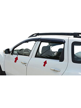 Cam Çıtaları Krom 4 Parça Duster Facelift 2012-2017 Arası Modeller İçin