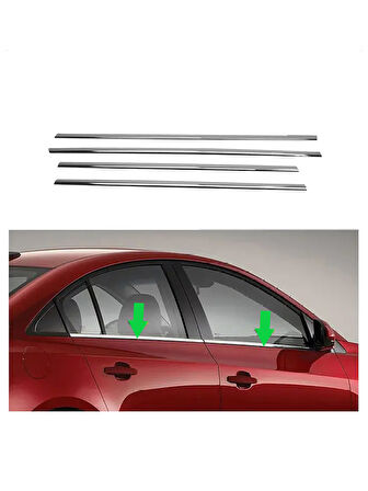 Cam Çıtaları Krom 4 Parça 301 SD 2012 Ve Sonrası Modeller İçin