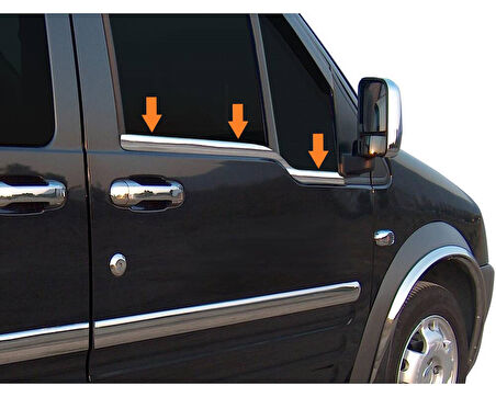 Cam Çıtaları Krom 2 Parça Connect Panel Van LAV 2009-2014 Arası Modeller İçin