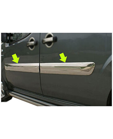 Yan Kapı Çıtası Geniş Krom 4 Parça Doblo-1 Facelift Panel Van LAV 2006-2010 Arası Modeller İçin