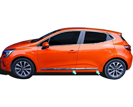 Yan Kapı Çıtası Krom 4 Parça Clio-5 HB 5D 2019 Ve Sonrası Modeller İçin