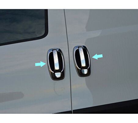 Kapı Kolu Krom 4 Kapı 8 Parça Doblo-2 Panel Van LAV 2010-2017 Arası Modeller İçin