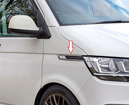 T6.1 Transporter Sinyal Çerçevesi Krom 2 Parça 2020 Ve Sonrası Modeller İçin