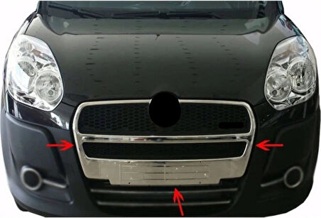 Ön Panjur Krom Doblo-2 Panel Van LAV 2012-2014 Arası Modeller İçin