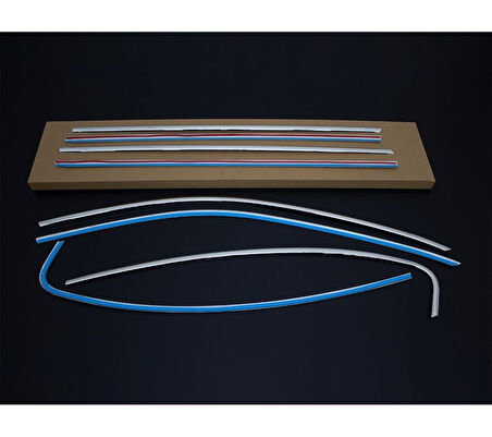 Cam Çerçevesi Krom 8 Parça Passat B8.5 SD 2019 Ve Sonrası Modeller İçin