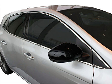 Renault Megane-4 HB Cam Çerçevesi Krom 12 Parça 2016 Ve Sonrası Modeller İçin