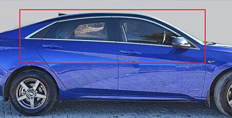 Cam Çerçevesi Krom Üst Kalite 14 Parça Elantra-5 SD 2015 Ve Sonrası Modeller İçin