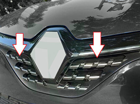 Clio 5 Ön Panjur Krom 6 Parça HB 2019 Ve Sonrası Modeller İçin