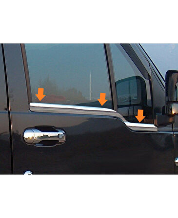 Cam Çıtaları Krom 2 Parça Connect Panel Van LAV 2002-2014 Arası Modeller İçin