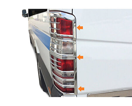 Stop Çerçevesi Abs Krom 2 Parça Sprinter Van 2006-2018 Arası Modeller İçin