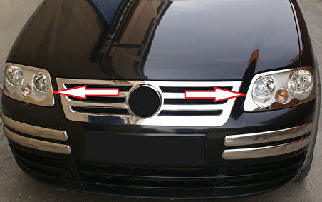 Far Çerçevesi Krom Üst Kalite 2 Parça Caddy Mini Van 2003-2010 Arası Modeller İçin