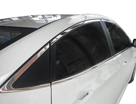 Cam Çerçevesi Krom Üst Kalite 14 Parça Blue Solaris SD 2011 Ve Sonrası Modeller İçin