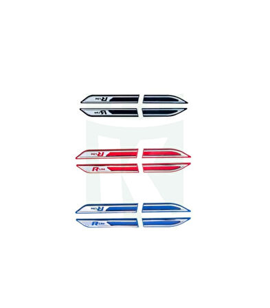 Passat B8.5 R-Line Çamurluk Çıtası Krom Kırmızı SD 2019 Sonrası Modeller İçin