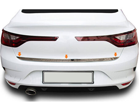 Bagaj Alt Çıta Krom Megane-4 HB 5D 2016 Ve Sonrası Modeller İçin