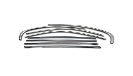 BMW 3 Serisi F30 SD Uyumlu Cam Çerçevesi Krom 8 Parça 2012 - 2019 Arası Modeller İçin