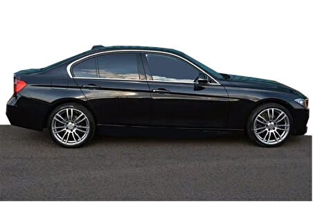 BMW 3 Serisi F30 SD Uyumlu Cam Çerçevesi Krom 8 Parça 2012 - 2019 Arası Modeller İçin