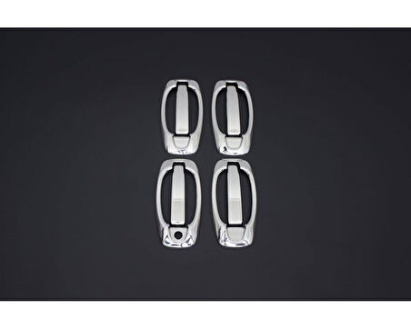 Kapı Kolu Krom 4 Kapı 8 Parça Set Nemo Mini Van MPV 2007 Ve Sonrası Modeller İçin