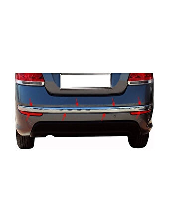 Linea Arka Tampon Çıtası Krom 3 Parça SD 2012 Ve Sonrası Modeller İçin