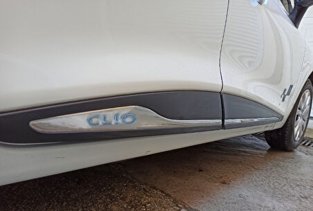 Yan Kapı Çıtası Yazılı Krom 4 Parça Clio-4 SW 2012 Ve Sonrası Modeller İçin