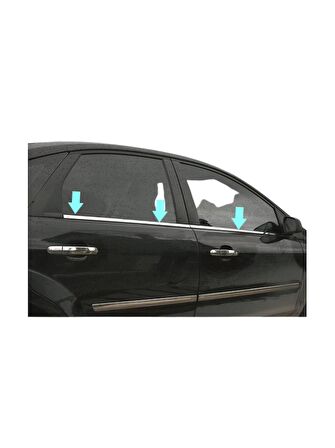 Cam Çıtaları Krom 4 Parça Focus Facelift SW 2005-2011 Arası Modeller İçin