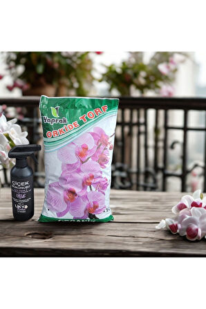 ÇİÇEK BESLEYİCİ VE COŞTURUCU / ORGANİK MİNERALLİ ORKİDE TOPRAĞI 2 'Lİ SET