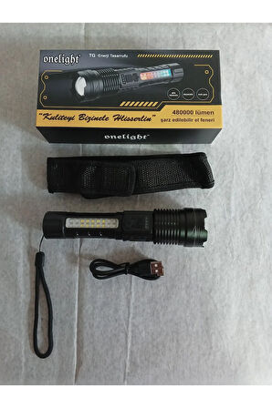 ŞARJLI VE ZOOMLU EL FENERİ