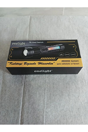 ŞARJLI VE ZOOMLU EL FENERİ