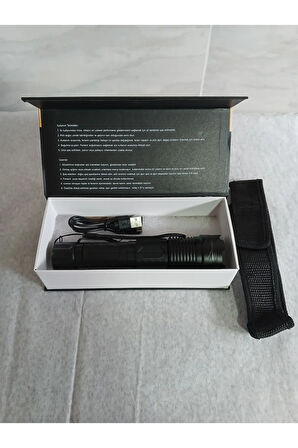 ŞARJLI VE ZOOMLU EL FENERİ