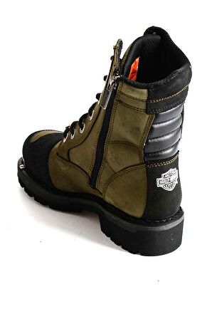 Harley Davidson Olive Hakiki Deri Kadın Bot & Bootie HD0777032103