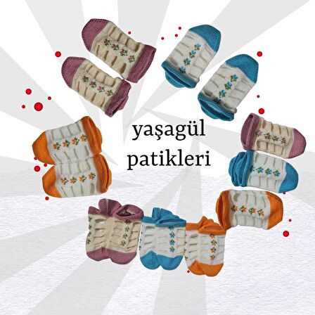 Yaşagül Patikleri El İşi Nostalji Patik  6 li Renkli