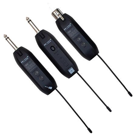 MAGICVOICE MV-19594 UHF GİTAR TİP KABLOSUZ MİKROFON ÜÇLÜ SET(MİC XRL Lİ) (4324)