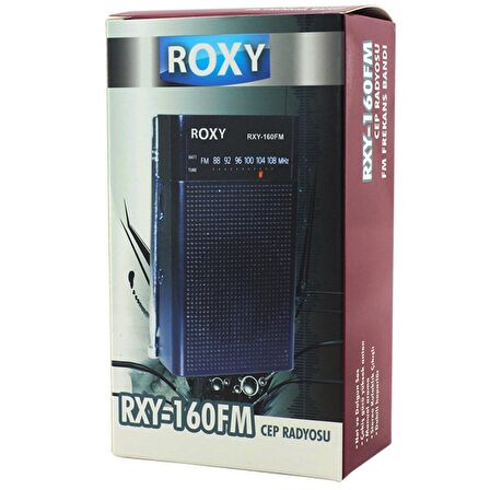 ROXY RXY-160FM CEP TİPİ MİNİ ANALOG RADYO (4324)