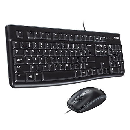 LOGITECH MK120 USB Q SİYAH KABLOLU KLAVYE+MOUSE SET (4324)