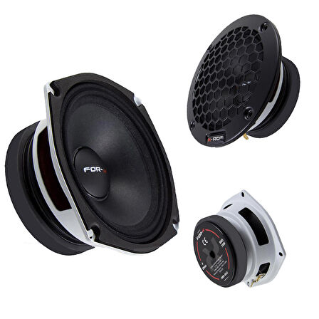 FOR-X XMD-3052 13 CM 180W 80W RMS BEYAZ MIDRANGE OTO HOPARLÖR (4324)