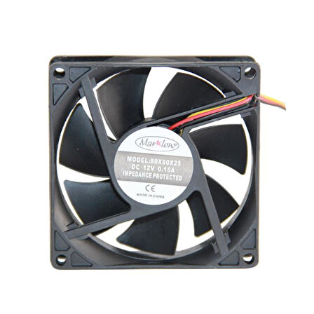 HD GİYİM MARXLOW IC-216 FAN 80X80X25 MM 8X8 12 VOLT DC 3 KABLOLU FAN (4324)